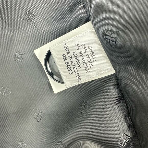 Banana Republic Women’s Wool Blazer Size 10 Black Office Classic Two Buttons - Picture 4 of 12